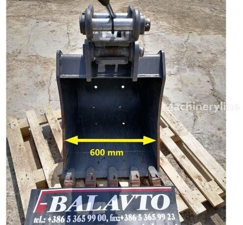 Digging bucket 600 mm with quick coupler - Excavator bucket: picture 1 Digging bucket 600 mm with quick coupler - Excavator bucket: picture 1