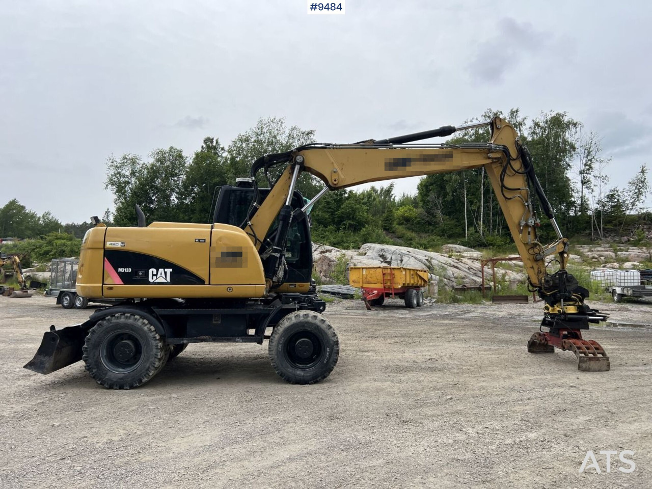 CAT M313D with tipping wagon and attachments (VIDEO) - Wheel excavator: picture 3 CAT M313D with tipping wagon and attachments (VIDEO) - Wheel excavator: picture 3