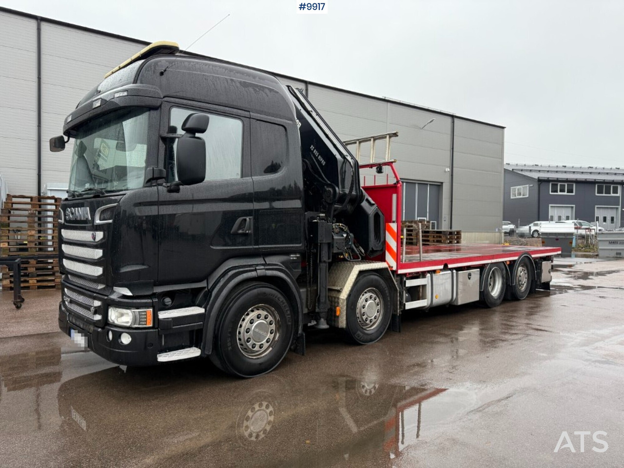 Crane truck/Flatbed truck Scania R520 8X2*6 HIAB XS 855E-8 HIPRO - Dropside/ Flatbed truck, Crane truck: picture 1 Crane truck/Flatbed truck Scania R520 8X2*6 HIAB XS 855E-8 HIPRO - Dropside/ Flatbed truck, Crane truck: picture 1
