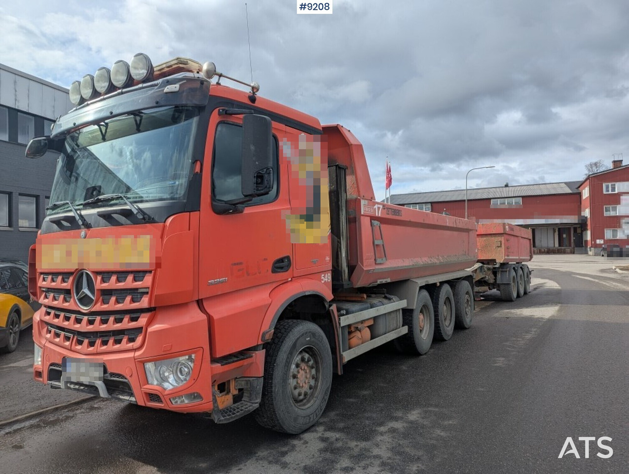 Dump / dozer truck Mercedes Benz Arocs 3251 8X4 with tipper wagon - Tipper: picture 1 Dump / dozer truck Mercedes Benz Arocs 3251 8X4 with tipper wagon - Tipper: picture 1