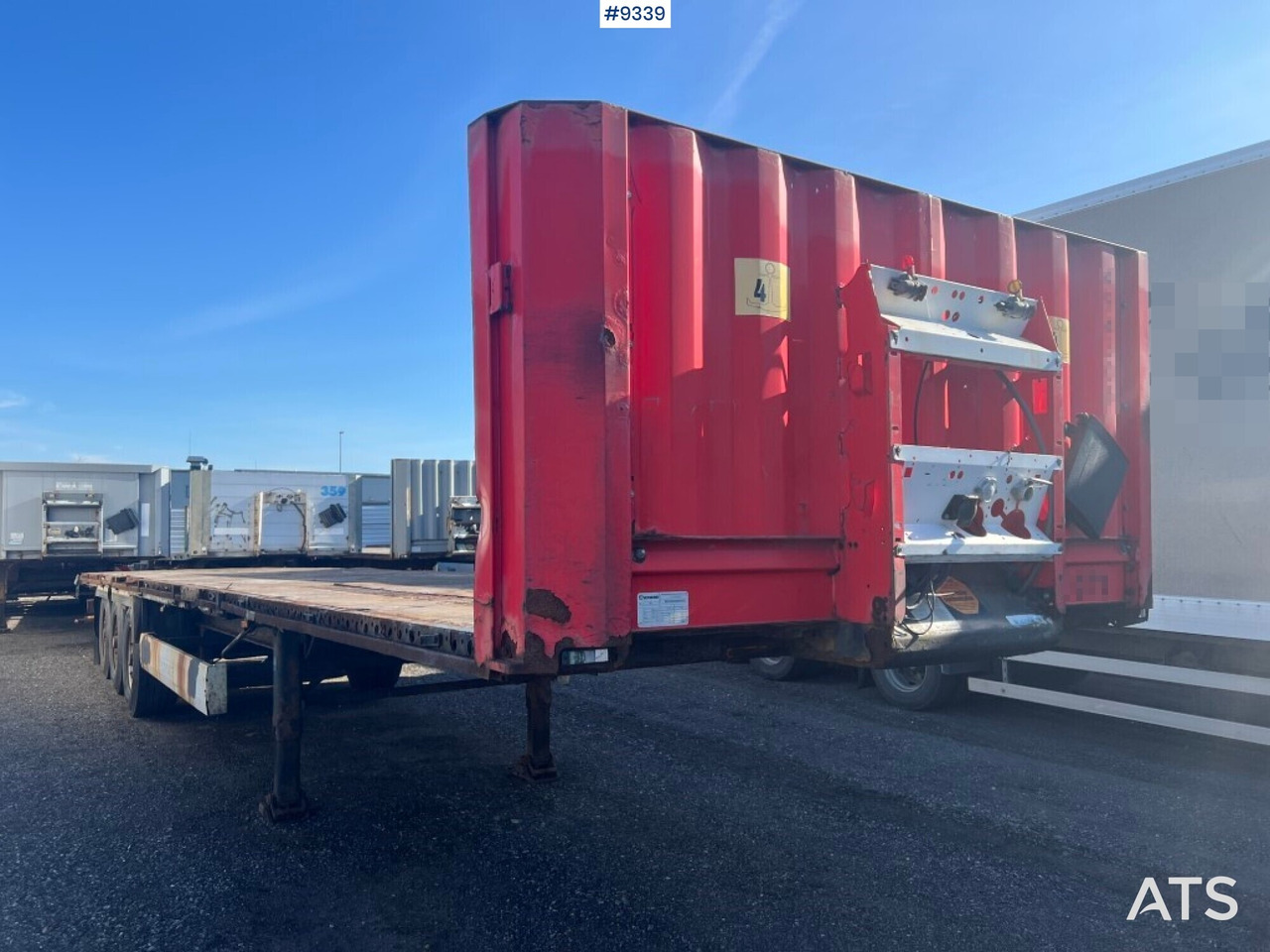 Flatbed - KRONE PROFI-LINER SD - Dropside/ Flatbed semi-trailer: picture 3 Flatbed - KRONE PROFI-LINER SD - Dropside/ Flatbed semi-trailer: picture 3