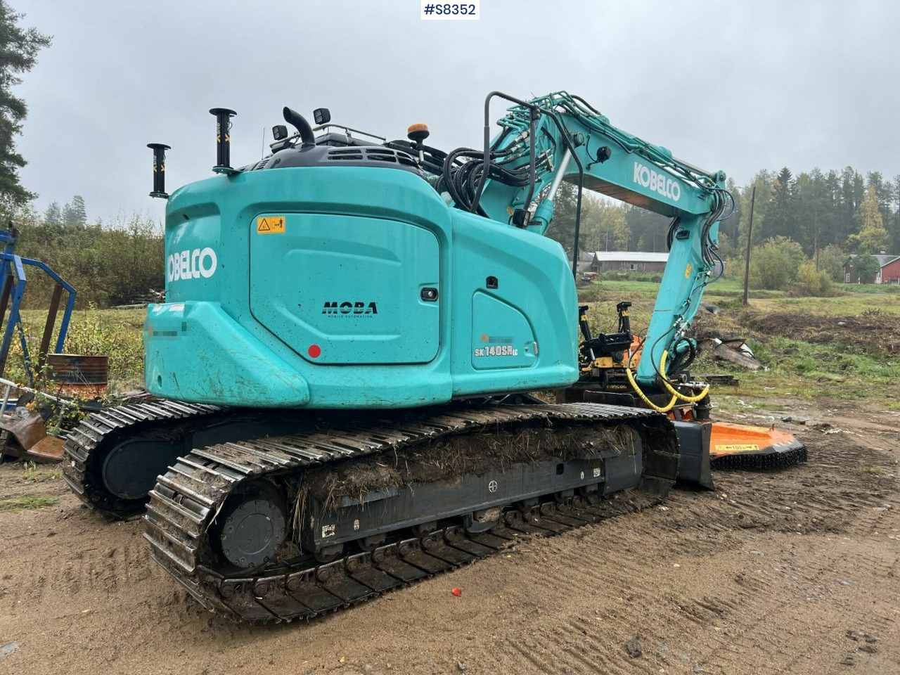 Crawler excavator KOBELCO SK140 SRLC-7 with Trejon Cutting unit and Engcon tiltrotator (SEE VIDEO): picture 10