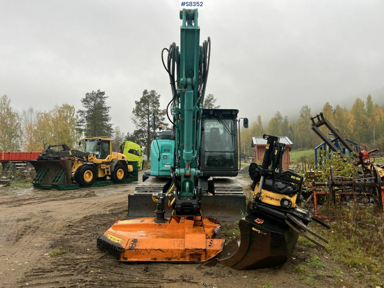 Crawler excavator KOBELCO SK140 SRLC-7 with Trejon Cutting unit and Engcon tiltrotator (SEE VIDEO): picture 8