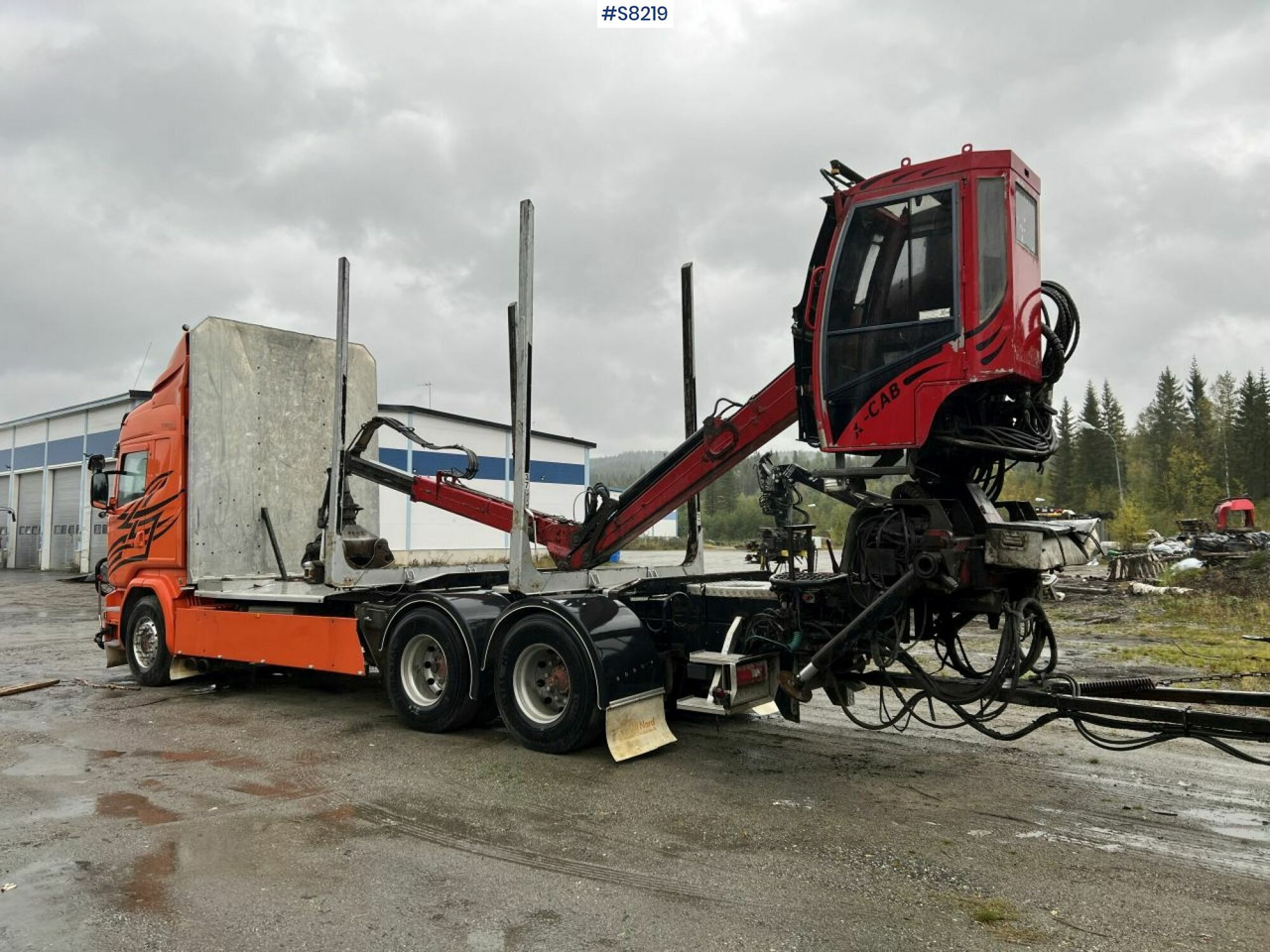 Scania R730 Timber truck with wagon and crane - Timber truck: picture 3 Scania R730 Timber truck with wagon and crane - Timber truck: picture 3