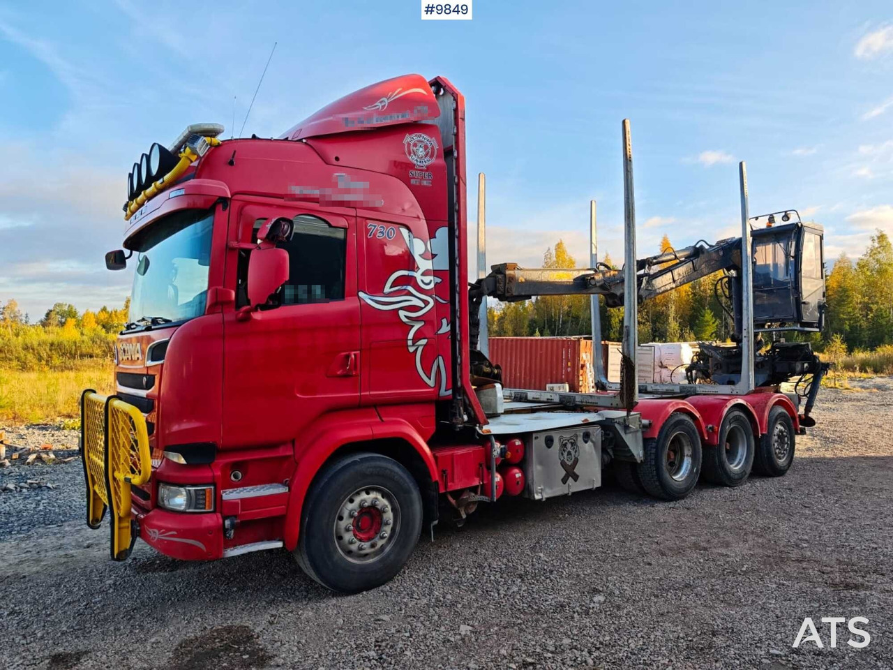 Scania R730 Tridem Timber Truck with Loglift F125S Crane (VIDEO) - Timber truck, Crane truck: picture 1 Scania R730 Tridem Timber Truck with Loglift F125S Crane (VIDEO) - Timber truck, Crane truck: picture 1