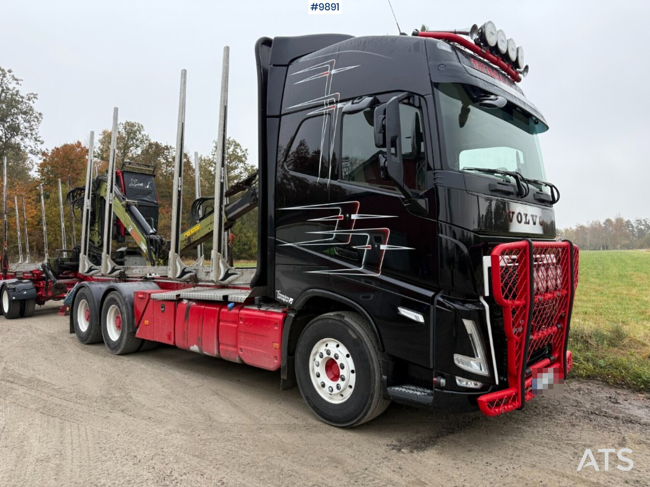 Volvo FH64 R Timber truck, trailer and crane on lease Volvo FH64 R Timber truck, trailer and crane: picture 7