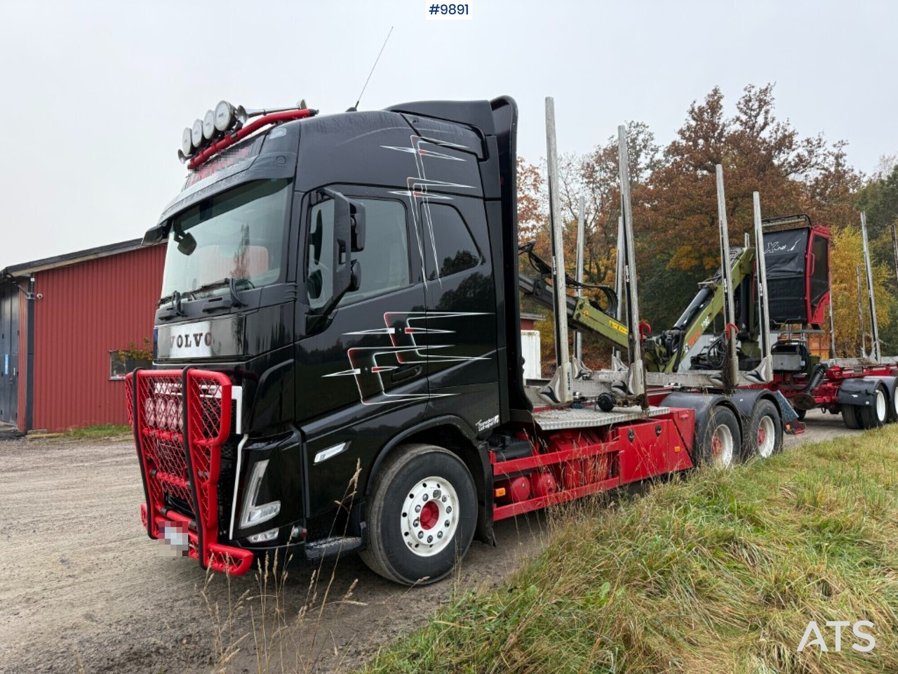 Volvo FH64 R Timber truck, trailer and crane on lease Volvo FH64 R Timber truck, trailer and crane: picture 11
