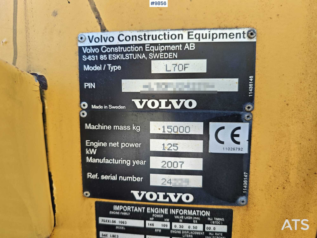 Volvo L70F Wheel Loader on lease Volvo L70F Wheel Loader: picture 20 Volvo L70F Wheel Loader on lease Volvo L70F Wheel Loader: picture 20