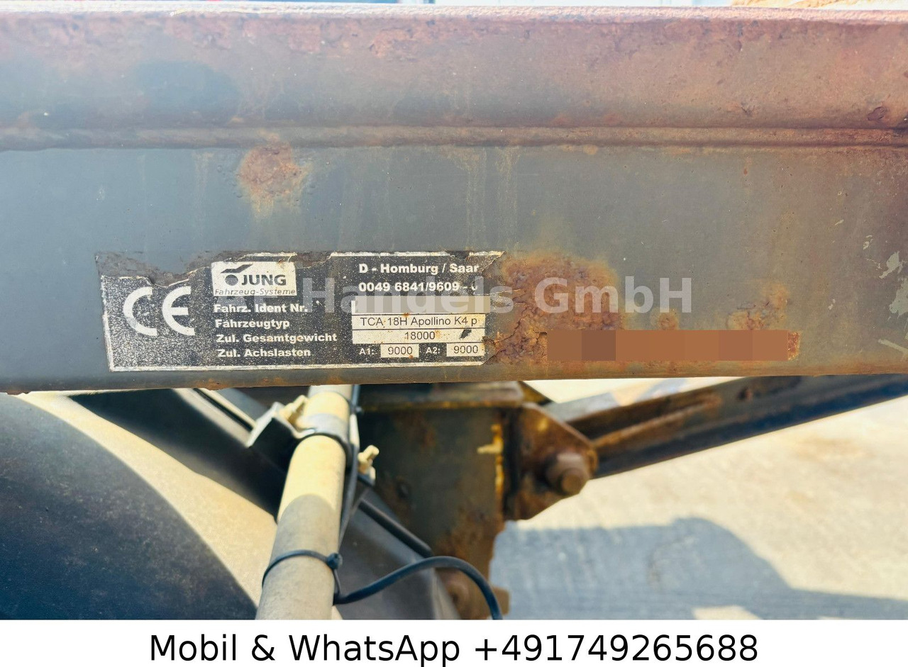 Roll-off/ Skip trailer Jung TCA 18H Drehschemel Schlitten: picture 12