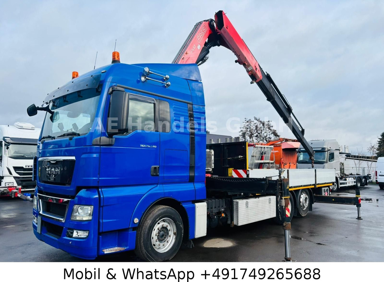 MAN TGX 26.540 XLX BL 6x2 FASSI F455 *Funk/Lenk+Lift - Dropside/ Flatbed truck, Crane truck: picture 2 MAN TGX 26.540 XLX BL 6x2 FASSI F455 *Funk/Lenk+Lift - Dropside/ Flatbed truck, Crane truck: picture 2