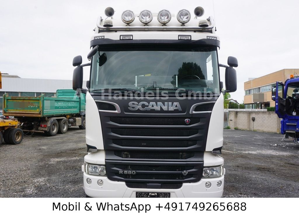 Timber truck, Crane truck Scania R580 V8 Highline Palfinger-M120L97 *Retarder/ACC: picture 9