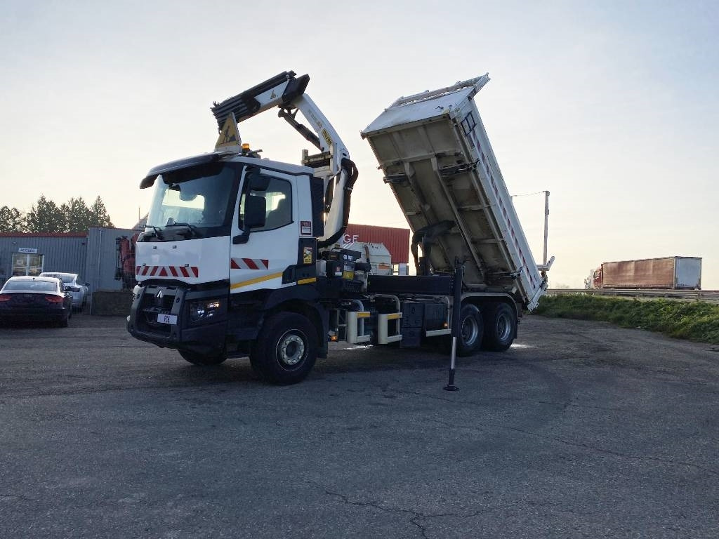 Renault C430 Dti11-Palfinger PK19.001/Tri-Benne endommagé - Tipper: picture 2 Renault C430 Dti11-Palfinger PK19.001/Tri-Benne endommagé - Tipper: picture 2