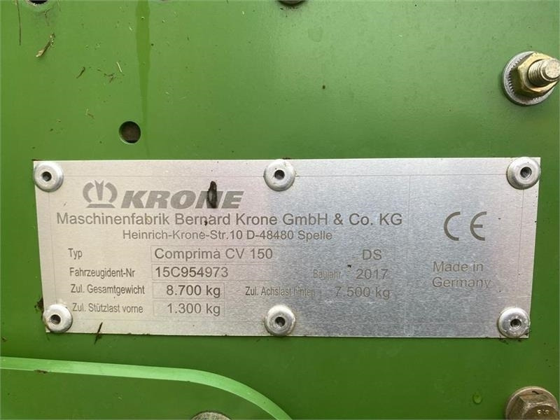 Round baler Krone CV 150 XC Extreme Comprima X-treme: picture 10