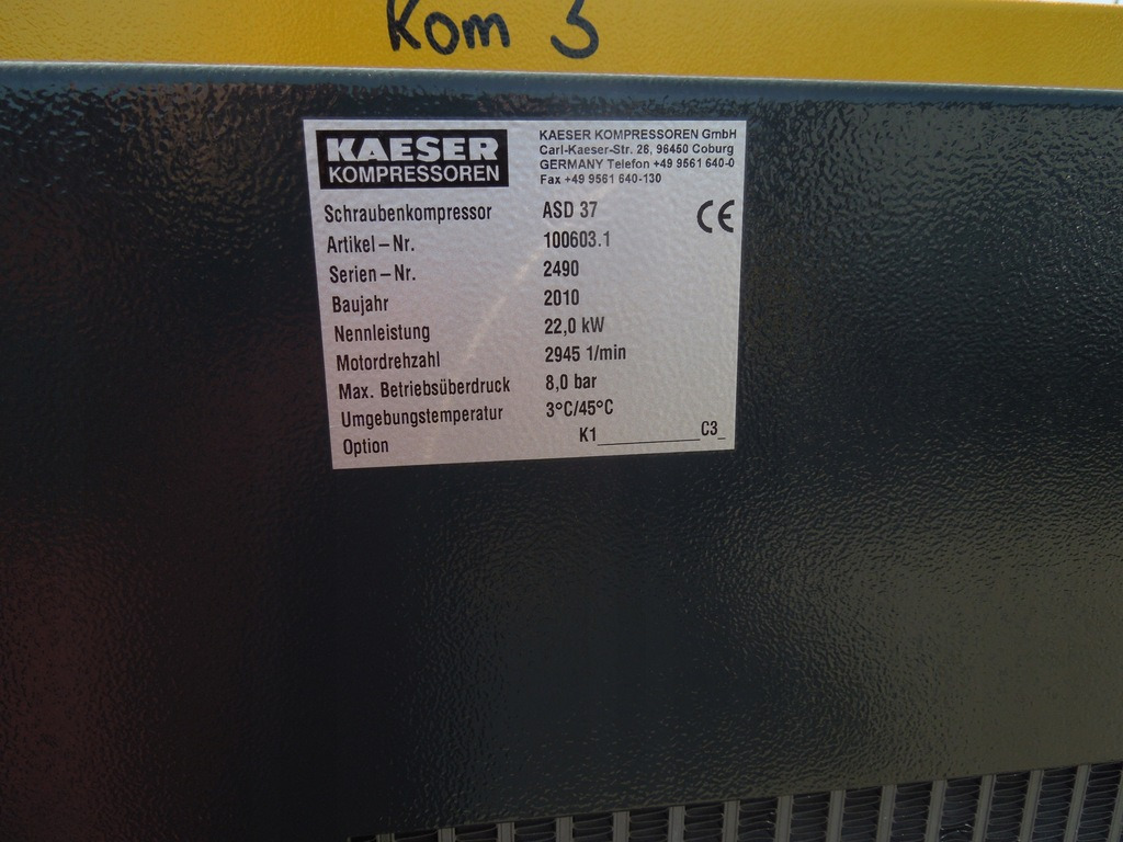 KAESER ASD37 - Air compressor: picture 4 KAESER ASD37 - Air compressor: picture 4