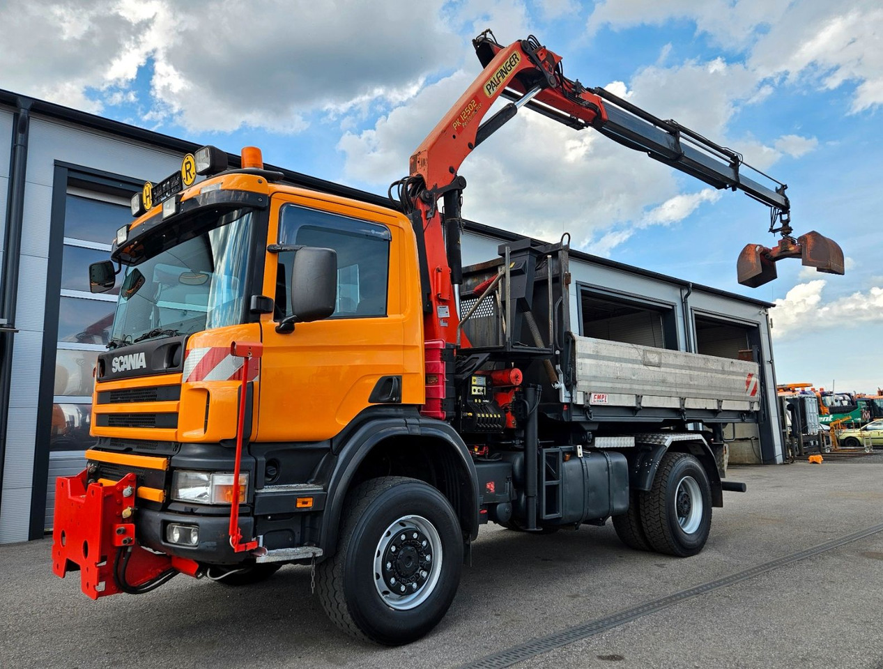 Scania P114 CB 380 4x4 Palfinger PK12502 Kran Funk - Tipper, Crane truck: picture 5 Scania P114 CB 380 4x4 Palfinger PK12502 Kran Funk - Tipper, Crane truck: picture 5