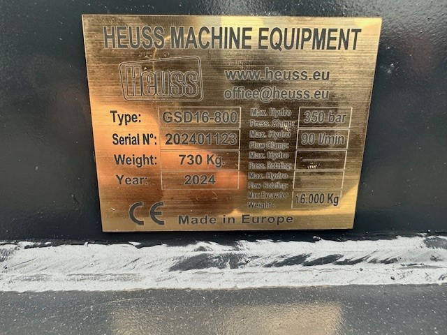 Overige NEW Heuss Grijper CW30 800mm Nieuw 2024 Grab - Grapple: picture 4 Overige NEW Heuss Grijper CW30 800mm Nieuw 2024 Grab - Grapple: picture 4