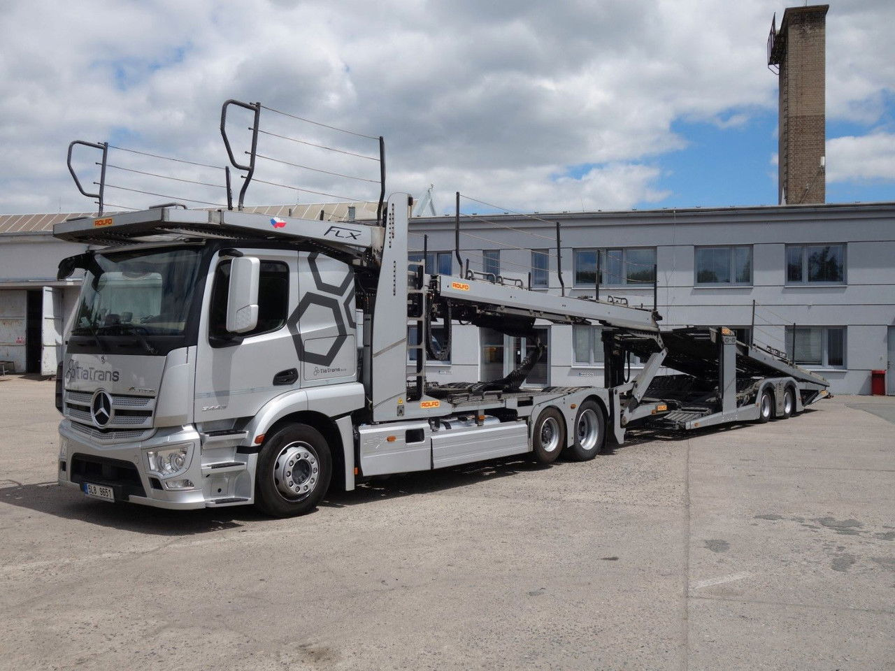 Mercedes-Benz Actros 2443 mit Rolfo FLX, Certifikation VDI - Autotransporter truck: picture 1 Mercedes-Benz Actros 2443 mit Rolfo FLX, Certifikation VDI - Autotransporter truck: picture 1