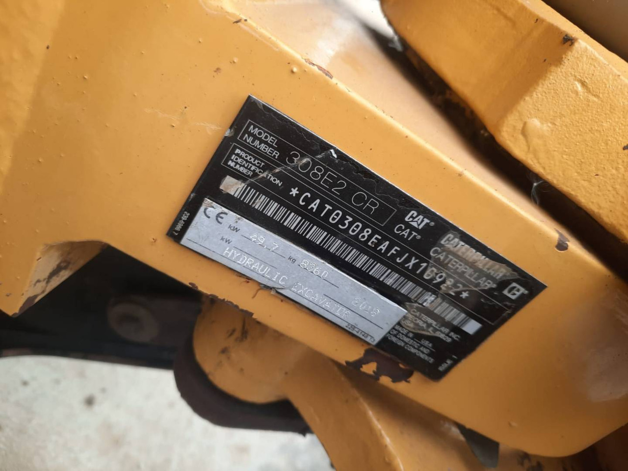 CAT 308E2CRSB - Crawler excavator: picture 4 CAT 308E2CRSB - Crawler excavator: picture 4