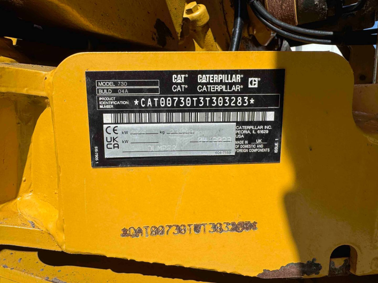 Articulated dumper CAT 730: picture 6