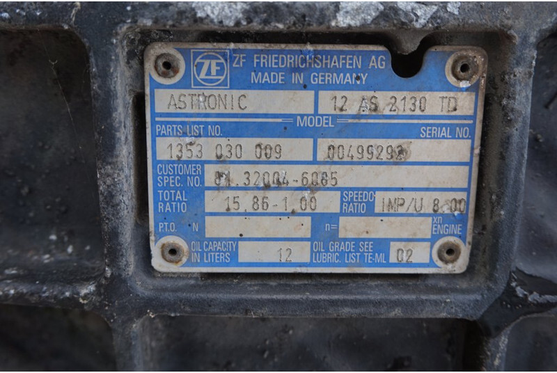 ZF 12AS2130TD TG-X 81.320004-6085 - Gearbox for Truck: picture 5 ZF 12AS2130TD TG-X 81.320004-6085 - Gearbox for Truck: picture 5