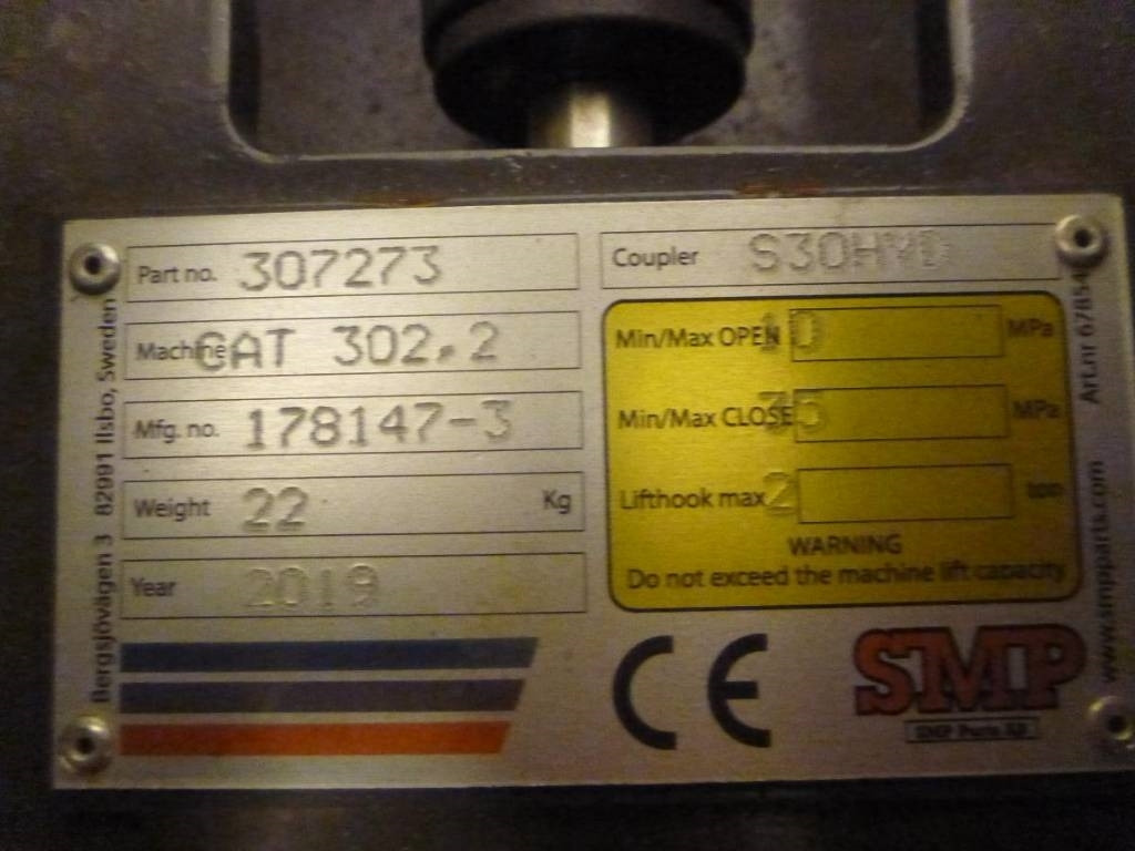 SMP S30 HYD Redskapsfäste Nydel - Hydraulics for Construction machinery: picture 3 SMP S30 HYD Redskapsfäste Nydel - Hydraulics for Construction machinery: picture 3