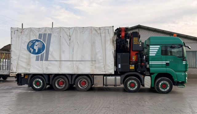 MAN TGS 35.480 10x6,E5,Palfinger PK92002+JIB+winch - Crane truck, Curtainsider truck: picture 3 MAN TGS 35.480 10x6,E5,Palfinger PK92002+JIB+winch - Crane truck, Curtainsider truck: picture 3