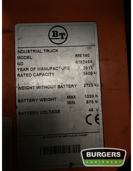 Reach truck BT RRE140: picture 8