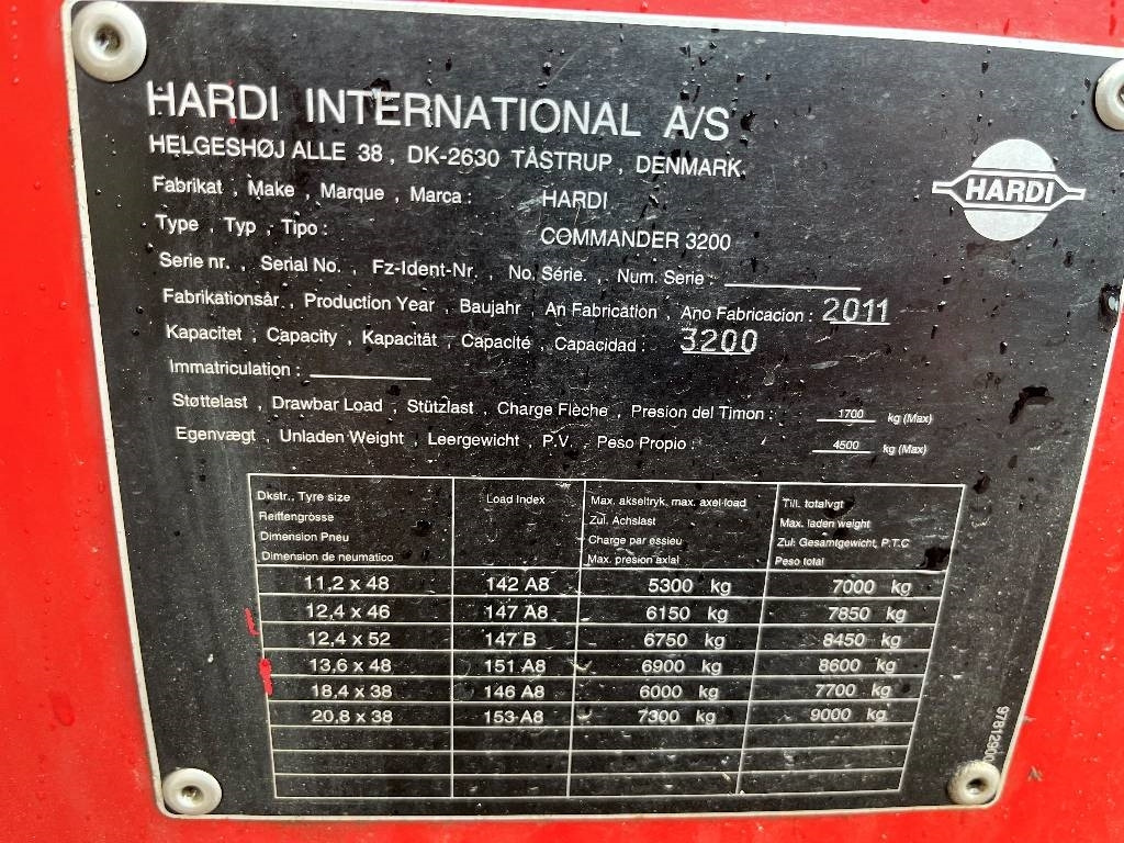 Hardi Commander 3200 Dismantled: only spare parts - Trailed sprayer: picture 3 Hardi Commander 3200 Dismantled: only spare parts - Trailed sprayer: picture 3