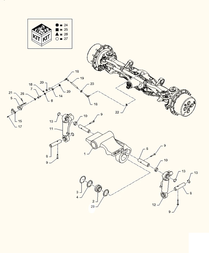 New Holland T6090 T6070 Przekładka 87406485 - Axle and parts for Farm tractor: picture 1 New Holland T6090 T6070 Przekładka 87406485 - Axle and parts for Farm tractor: picture 1