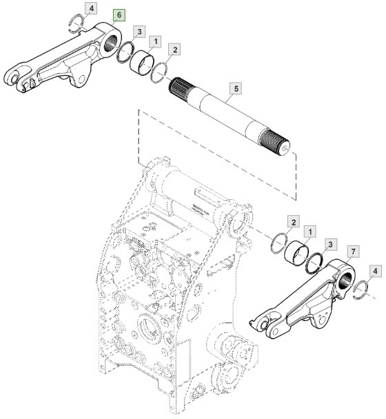 John Deere 7R 7R330 - wieszaki ramiona belki dolne TUZ - Spare parts for Farm tractor: picture 2 John Deere 7R 7R330 - wieszaki ramiona belki dolne TUZ - Spare parts for Farm tractor: picture 2
