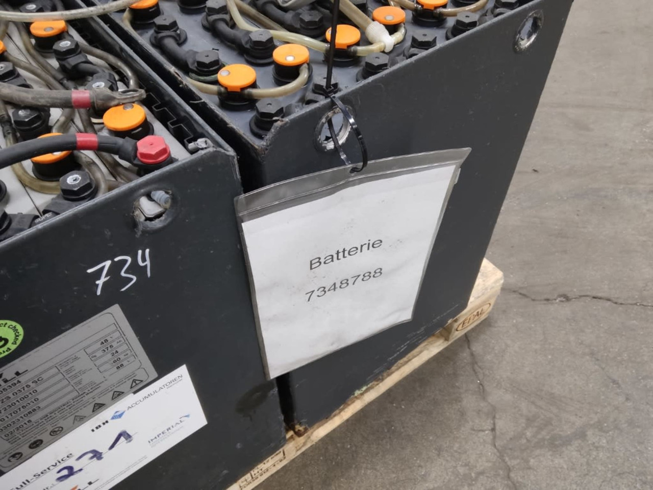 Battery package 2x pieces - Battery for Material handling equipment: picture 2 Battery package 2x pieces - Battery for Material handling equipment: picture 2