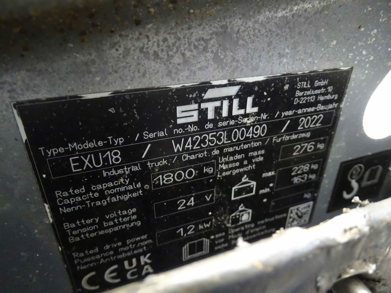 STILL EXU18 - Pallet truck: picture 2 STILL EXU18 - Pallet truck: picture 2