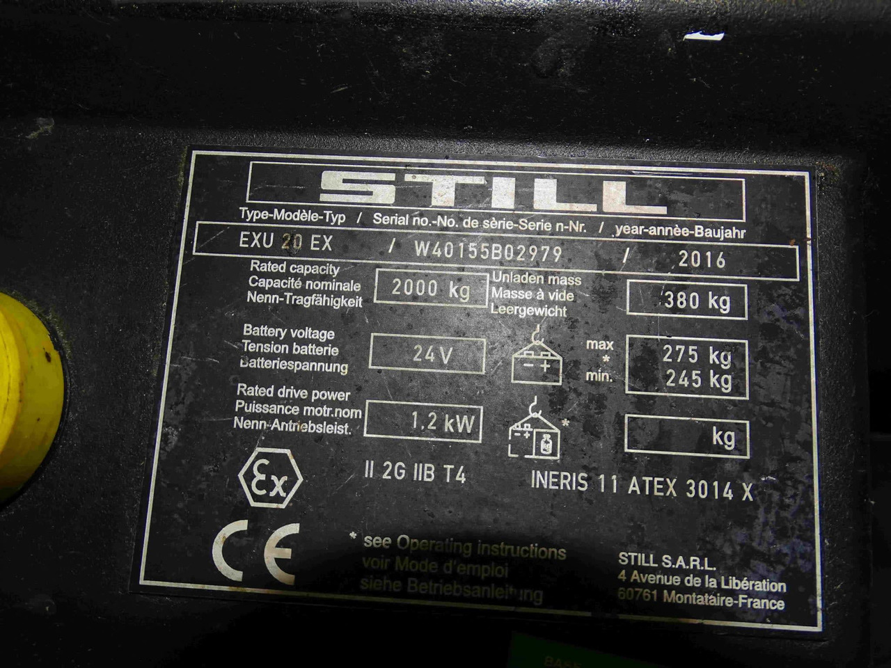 STILL EXU20EX - Pallet truck: picture 2 STILL EXU20EX - Pallet truck: picture 2