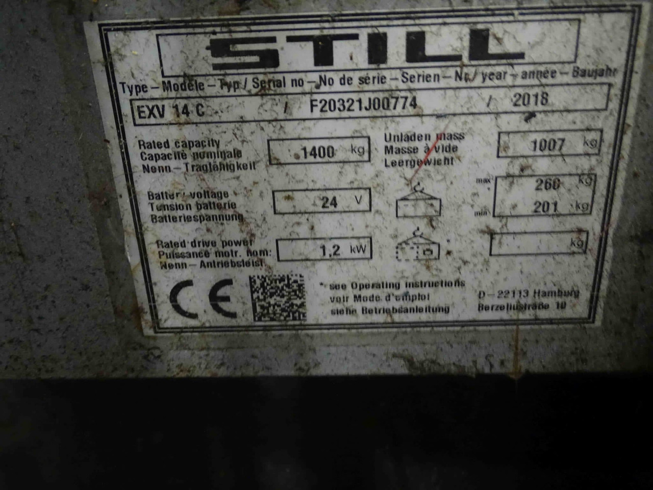 STILL EXV14C - Stacker: picture 2 STILL EXV14C - Stacker: picture 2