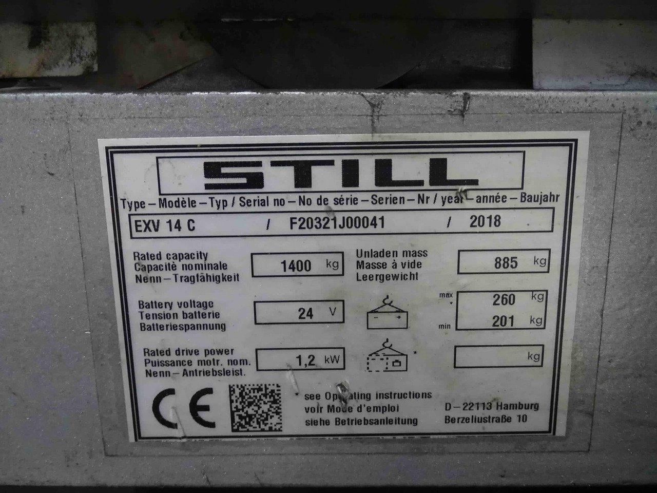 STILL EXV14C - Stacker: picture 2 STILL EXV14C - Stacker: picture 2