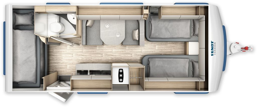 Fendt Bianco Activ 550 KMG 2026 Safety 2000kg.,+++ - Caravan: picture 2 Fendt Bianco Activ 550 KMG 2026 Safety 2000kg.,+++ - Caravan: picture 2