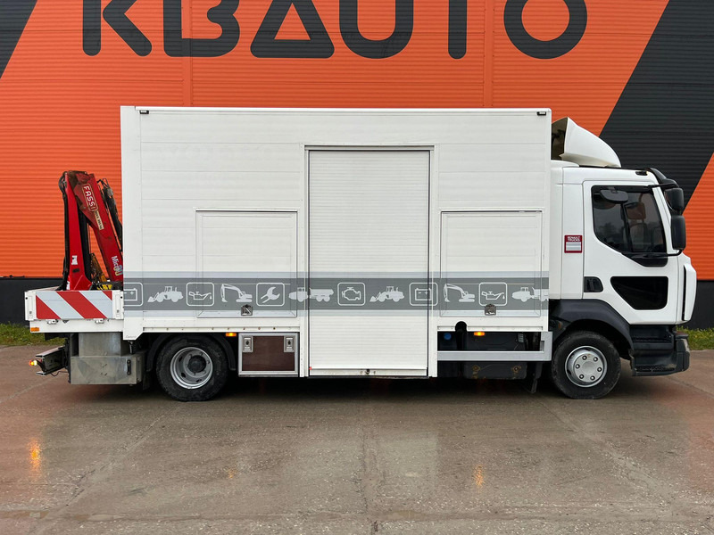 Renault D12 4x2 WORKSHOP ON WHEELS / FASSI M30A.13 / BOX L=4459 mm - Dropside/ Flatbed truck, Crane truck: picture 4 Renault D12 4x2 WORKSHOP ON WHEELS / FASSI M30A.13 / BOX L=4459 mm - Dropside/ Flatbed truck, Crane truck: picture 4