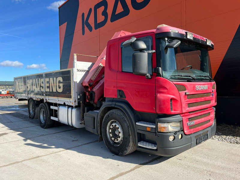 Scania P 340 6x2 HMF 1820 K5 / PLATFORM L=6760 mm - Dropside/ Flatbed truck, Crane truck: picture 4 Scania P 340 6x2 HMF 1820 K5 / PLATFORM L=6760 mm - Dropside/ Flatbed truck, Crane truck: picture 4