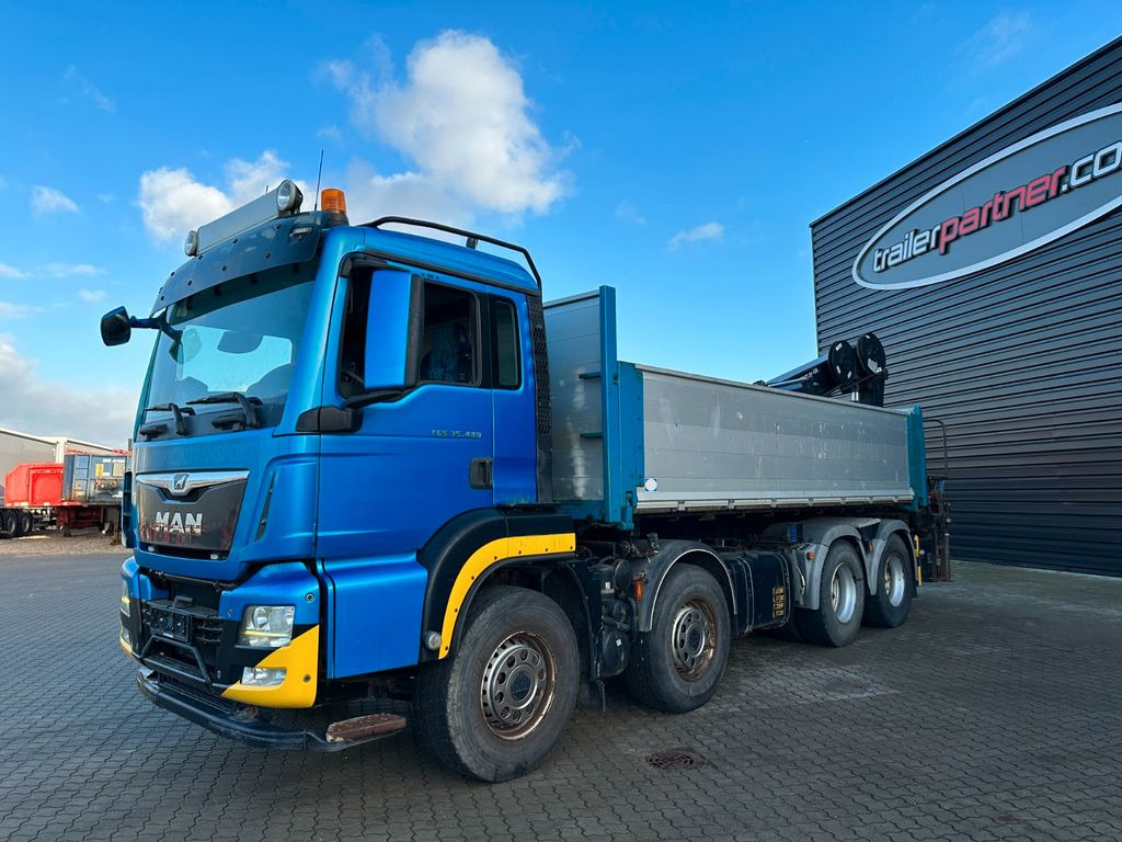 Tipper, Crane truck MAN 35-480 BL 8x4 MAN 35-480 BL 8x4: picture 9