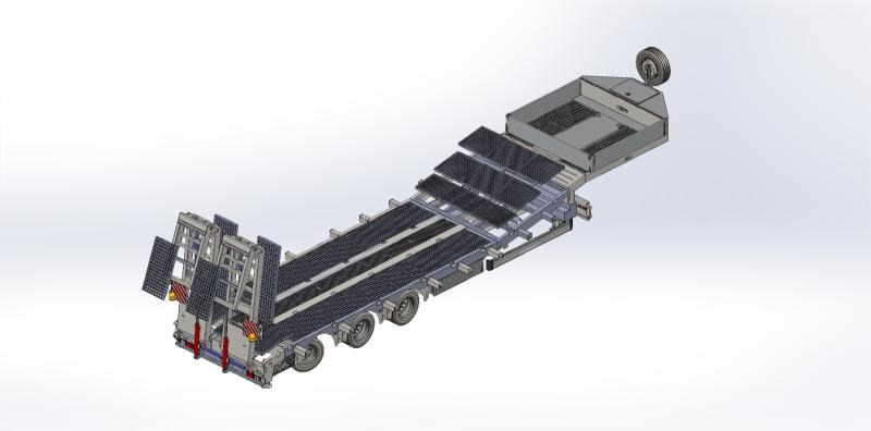 New Low loader semi-trailer Lider Lowbed SK ISBAX33A2K19: picture 11