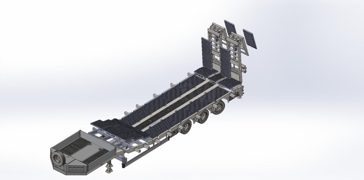 New Low loader semi-trailer Lider Lowbed SK ISBAX33A2K19: picture 10