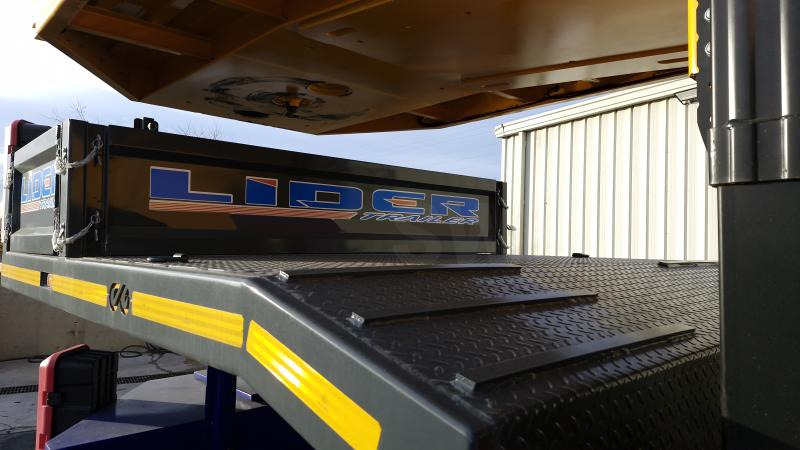 New Low loader semi-trailer Lider trailer (Export Afrique) Porte-Char lames 4 essieux: picture 11