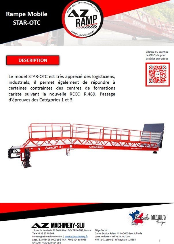 **RENTAL 12-24-36 Month** Loading Ramp AZ RAMP - STAR- 8T - Loading ramp: picture 3 **RENTAL 12-24-36 Month** Loading Ramp AZ RAMP - STAR- 8T - Loading ramp: picture 3
