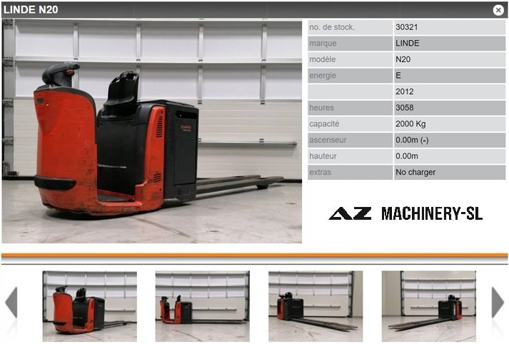 Used Electric Pallet Truck-Fenwick-N20 - Pallet truck: picture 1 Used Electric Pallet Truck-Fenwick-N20 - Pallet truck: picture 1
