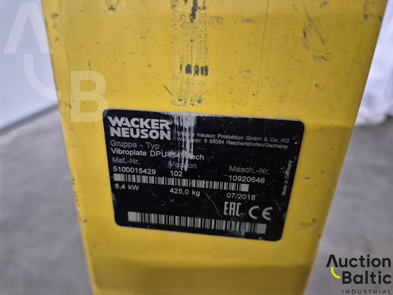 Vibratory plate WACKER NEUSON DPU4545HE: picture 10 Vibratory plate WACKER NEUSON DPU4545HE: picture 10