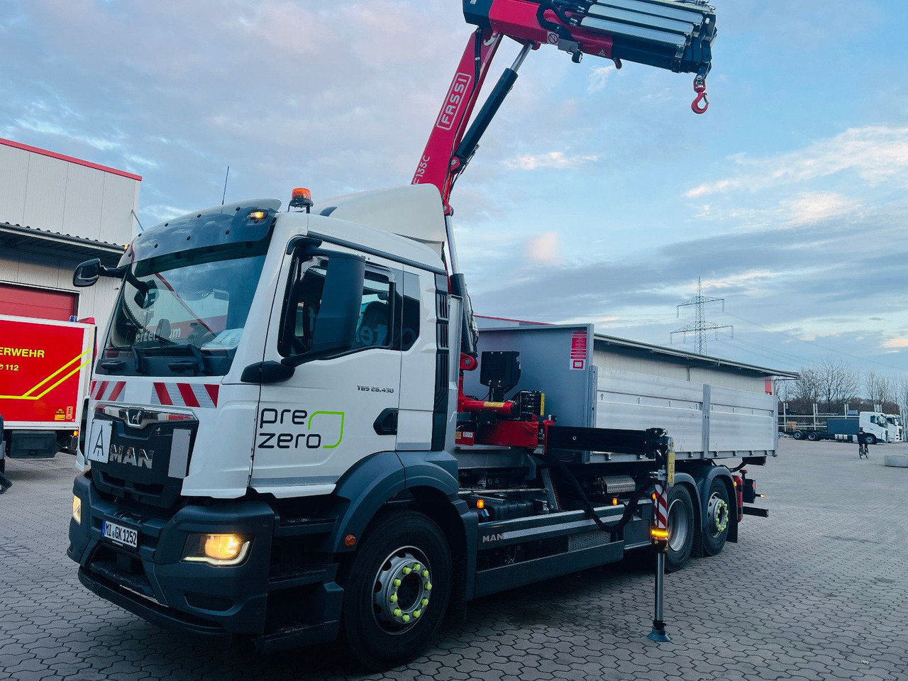 Container Krancontainer 6,5 m, Fassi Kran F135, - Roll-off container: picture 1 Container Krancontainer 6,5 m, Fassi Kran F135, - Roll-off container: picture 1