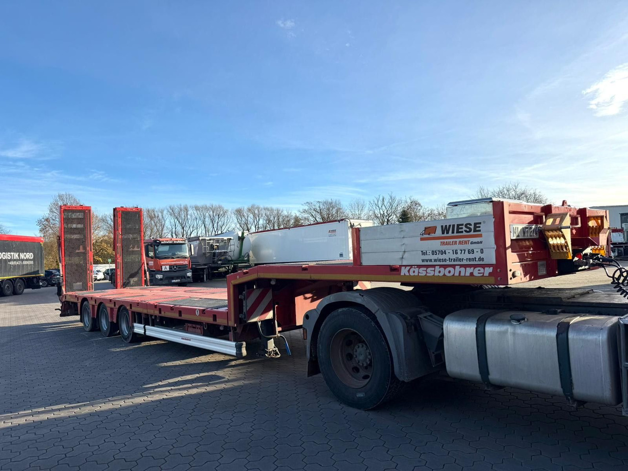 Kässbohrer K.SLA.HS Tieflader teleskopierbar hydr. Hochbett - Low loader semi-trailer: picture 4 Kässbohrer K.SLA.HS Tieflader teleskopierbar hydr. Hochbett - Low loader semi-trailer: picture 4