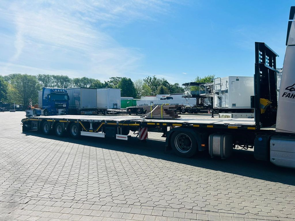 Kässbohrer Mega Tele HD Plattform Auflieger mit Radmulden Kässbohrer Mega Tele HD Plattform Auflieger mit Radmulden - Dropside/ Flatbed semi-trailer: picture 4 Kässbohrer Mega Tele HD Plattform Auflieger mit Radmulden Kässbohrer Mega Tele HD Plattform Auflieger mit Radmulden - Dropside/ Flatbed semi-trailer: picture 4