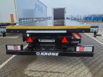 Krone Plateau-Auflieger - Lenkachse + Stapleraufnahme Krone Plateau-Auflieger - Lenkachse + Stapleraufnahme - Dropside/ Flatbed semi-trailer: picture 3 Krone Plateau-Auflieger - Lenkachse + Stapleraufnahme Krone Plateau-Auflieger - Lenkachse + Stapleraufnahme - Dropside/ Flatbed semi-trailer: picture 3