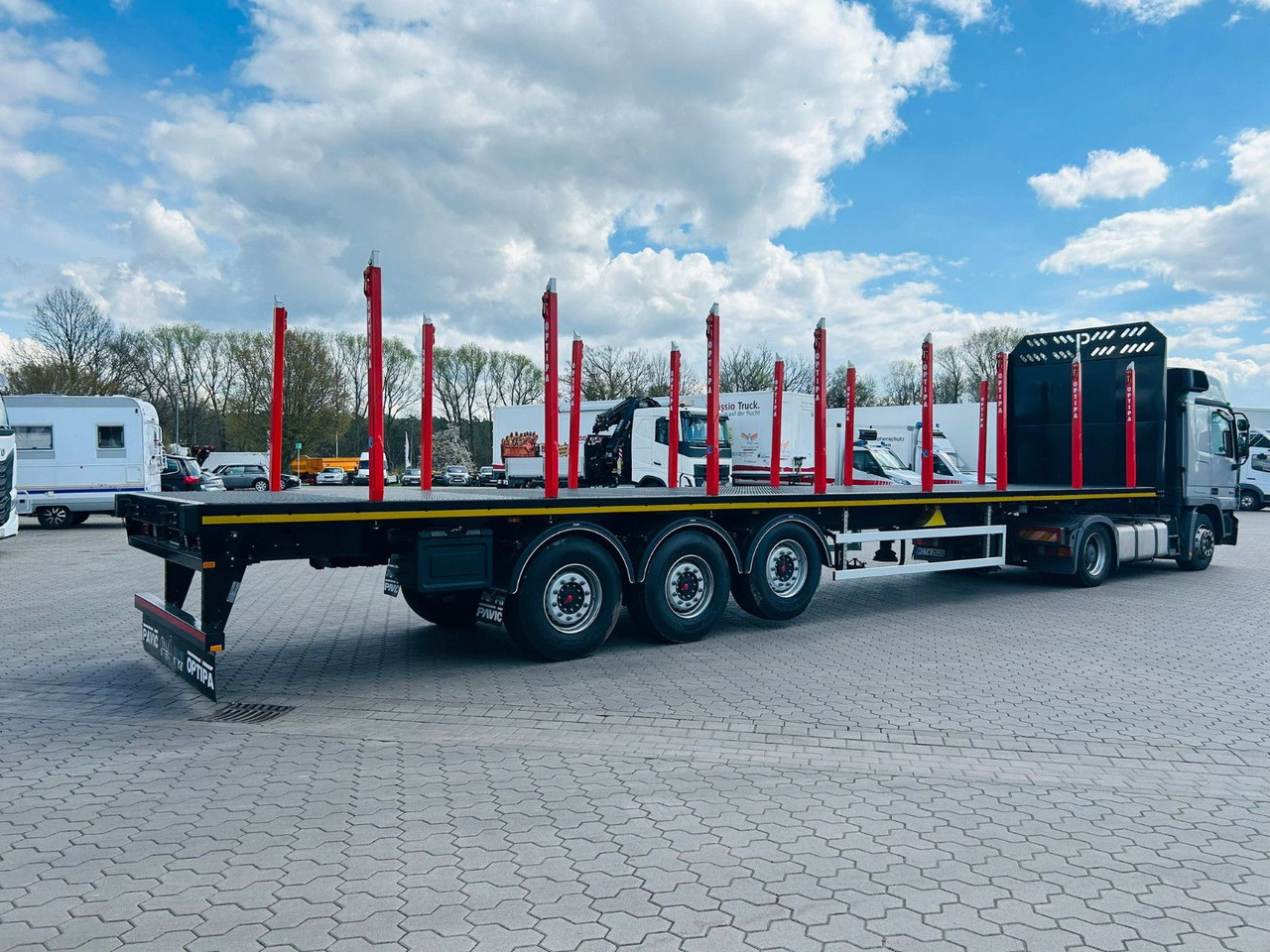 PAVIC 3-Achs Plattform-Auflieger/Leergew. ca. 7,1t - Timber semi-trailer: picture 4 PAVIC 3-Achs Plattform-Auflieger/Leergew. ca. 7,1t - Timber semi-trailer: picture 4